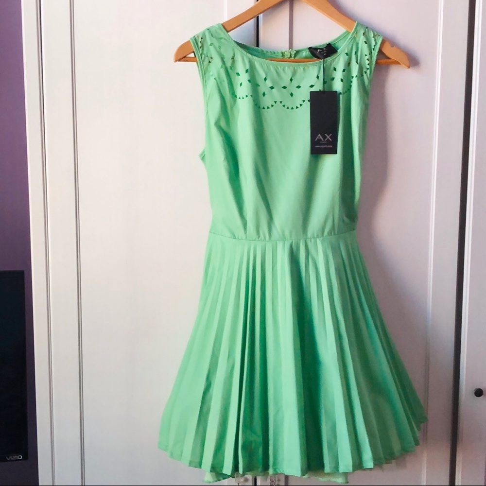 NWT ASOS AX Paris Pleated Skirt Dress M